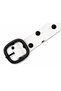 Special Design Black and White Polka Dot Faux Leather Women's Belt with Matte Black Buckle 3 cm - 3