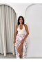 Women's Digital Printed Modal Fabric High Waist Long Flared Maxi Skirt - 4