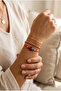 Murano Glass Red Fish Elevator Closed Rope Bracelet Set - 3