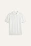 Standard Fit Short Sleeve Polo White Polo Knitwear T-Shirt H9772Ax26Hs