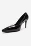 Moriel Black Patent Leather Genuine Leather Women's Heeled Shoes - 6