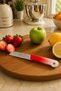 6-Piece Fruit Knife Stainless Steel Serrated Sharp Kitchen Peeling Chopping Knife Set Red Sariva Home - 3