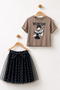 Wednesday Printed Girl's Dress