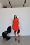 Halter Neck Stitched Dress - 5