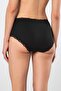 Women's Lycra Ribbed Lace High Waist Panties 2-Pack 929/Black - 5