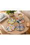 Set of 4 Flower-Shaped Mdf Coasters – 3 mm Uv Printed Decorative Wooden Coasters – Gift Boxed - 3