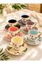6-Person Porcelain Sirena Coffee Cup