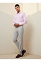 Slim Fit Belted Flexi Waist Formal Trousers - 3