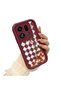 Oppo Find X9 Pro 5g Compatible Case Camera Protector Burgundy Silicone Couple Phone Case Floral Pattern - 2