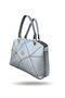 Mother Women's Geometric Embroidered Hand and Shoulder Bag with 2 Compartments, Removable Long Strap and Back Pocket - 2