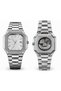Original Premium Calendar Men's Wristwatch Silver Color Steel Band Japanese Movement