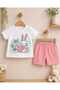 Cute Bunny Girl Baby T-Shirt-Shorts Two-Piece Set - 2