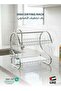 Rustproof Stainless Steel 2 Tier Dish Drying Rack, Dish Rack with Stable Footpad, Utensil & Cup Holders, Automatic Drainage Drainboard Large Capacity for Small Kitchen Silver - 2