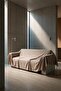 Lux Premium Quality Shiny Chenille Sofa Cover Mink - 175 cm X 210 cm