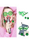 Disco Bulk Earring Party Glasses Green Color - 4