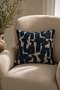 Pablo Dark Blue Kirlent Cover (45X45) - 3