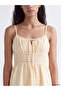 Xside Yellow Plaid Strap Waist Dress from Cc Collection - 2