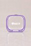 Lilac Frame Pvc Transparent Cosmetic Bag |   Travel, Makeup, and Personal Care Organizer - 5