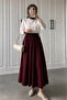Black Pocketed Flared Skuba Crepe Skirt - Ideal for Comfortable and Stylish Combinations