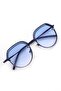 Ae2009c4b4474 Blue Gradient Oval Framed Unisex Sunglasses - 4