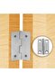 Door Hinge Folding Butt Hinges for Cupboard Cabinet Windows Door with Screws (4, 1 Inch) - 8