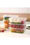 20Pcs Food Storage Box, Plastic Kitchen Storage Containers with Lids - Microwave, Freezer & Dishwasher Safe - Ideal for Meal Prep & Takeaway(17.5X12X5.5 CM) - 4