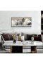 Large Wrap Framed Wall Art Black White Tree Canvas Painting (50x100 cm) - 4