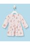 Infant Girls Pale Pink All Over Print Terry Dress - 4