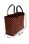 Handmade Knitted Basket Bag - Casual and Beach Bag - Large Size - 5