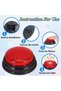 4-Pack Game Buzzers with Lights & Sound – Family Feud Style Answer Buzzers for Kids & Adults, Classroom Quiz & Party Game Set - 5