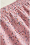 Elastic Waist Floral Patterned Skirt 0303-03 Powder - 4