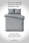 Aurelia Pure Gray 100% Cotton Satin Single Duvet Cover Set - 4