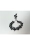 Steel Women's Bracelet with Hanging Glass Pearl - 2