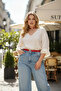 Large Size Red Women's Belt with Chain Detail, Stylish Leather Accessory - 2