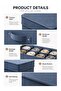 SOTEN 5 Pcs Foldable Storage Boxes, Drawer & Closet Organizer with Grids & Dividers for Underwear, Socks, Bras, and Multi-Functional Space Saving Storage - 4