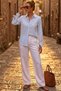 Women's Blue Striped Shirt Long Sleeve Regular Cotton Daily Office Stylish Casual Striped Shirt - 5