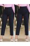 Women's Over-The-Knee Ankle-Length Crepe Fabric Trousers 36 (S) - 50 (5XL) - 3