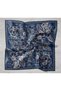 Twill Silk Scarf Large Floral Saks 90X90 - 5