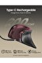 Ergonomic Mouse, EM11 NL Wireless Vertical Mouse, Ergo Mouse with Multi-Device, USB-C Rechargeable Mice for Windows, Mac OS, PC/Notebook/Laptop Red - 5