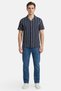Men Regular Fit Stripe Short Sleeve Casual Shirt, Multicolor - 2