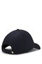 Men's Shiny Embossed Logo Patterned Navy Blue Hat - 4