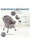 - Lazy Chair Modern Lounge Chair, Armchair with Footrest, Reading Chair with Side Pocket for Living Room, Bedroom, Dormitory and Office（No Ottoman） - 2