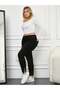 Women's Plus Size High Waist Lycra Skinny Jean Pants with Slit Detail at the Leg - 4