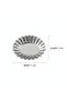 AFCO Mini Cake Mould Set – 4 Pcs – Stainless Steel – Oval Fluted Design - 3
