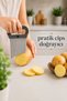 Wavy Potato Cutter Chips Chopper Vegetable Slicer Stainless Steel Crinkle Cutter Serrated Potato Cutting Apparatus Kitchen Cutter