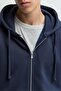 Temel fermuarlı sweatshirt - 3