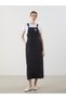 I Kare Roba Collar Straight Strap Women's Jean Salopet Dress from Freezen Store - 2