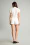 Normal Waist Short Leg Gabardine White Shorts H8559Ax26Hs - 7