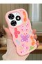 Tecno Spark 20C Compatible Case Camera Protector Pink Silicone Couple Phone Case Butterfly Pattern