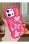 Poco C85 Compatible Case Camera Protector Red Silicone Couple Phone Case Butterfly Pattern